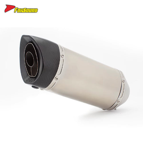 RS for Carbon Fiber Exhaust Pipe 51MM Caliber for Motorcycle Modified Competitive Running Mouth for Street ZX-4R R 3 450RR 600