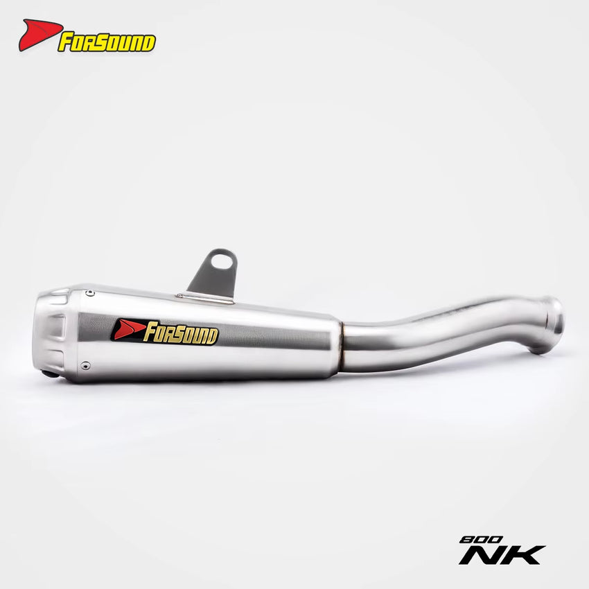 New Forsound/Sound CF800NK/KTM790/890 Integrated Stainless Steel Black Mid-Tail Exhaust Pipe Motorcycles Retrofit/Upgrade 1 Year