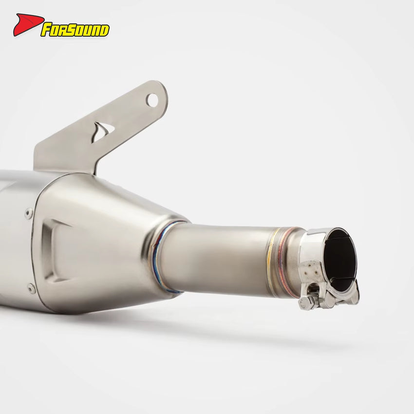 For CFMOTO 450Mt Stainless Steel Welded Mid-Tail Exhaust for 2023-2025 Present Adventure Fit Performance Upgrade Kit OEM&ODM