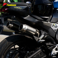 FORSOUND for 500SR VOOM Stainless Steel Dual-Outlet Short Arrow Full System Exhaust High-Rev Output Optimization Mellow