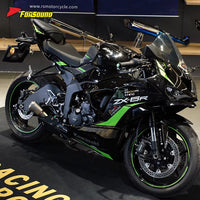 New Condition Silvery White Stainless Steel Motorcycle Modified Full System Exhaust Pipe for KAWASAKI ZX-6R ZX-4R Supersport
