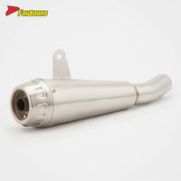 New Condition Racing Motorcycle Exhaust Stainless Steel Slip-On Muffler Mid-Tail Integrated Exhaust Pipe for KAWASAKI ZX-6R