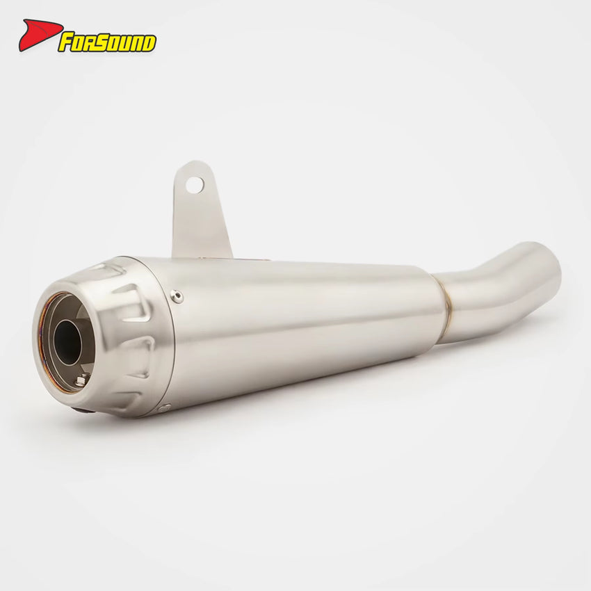 New Condition Racing Motorcycle Exhaust Stainless Steel Slip-On Muffler Mid-Tail Integrated Exhaust Pipe for KAWASAKI ZX-6R