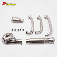 New FORSOUND 675SR 675NK Crown Spiral Underfloor Full Stainless Steel Silver Universal Exhaust System Dual Oxygen Sensor