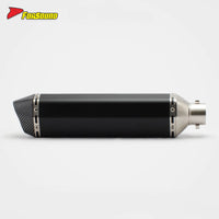 New Forsound RS Original Modified Stainless Steel Muffler Exhaust Pipe Replacement Universal Black Lengthened Hexagonal Double