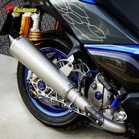 For X-MAX Stainless Steel 51Mm Exhaust Full Motorcycle Exhaust System