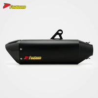 Stainless Steel Carbon Fiber 60Mm Puppy End Can Exhaust Pipe Universal Motorcycle Pipe