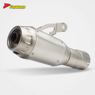 ท่อไอเสียแบบสั้นปลายตรงรุ่น New Short Arrow สำหรับ S1000RR ปี 2010-2025 ผลิตจากสเตนเลสและคาร์บอนไฟเบอร์