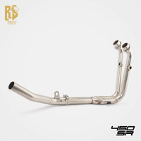 Stainless Steel Front and Middle Exhaust Pipe for Motorcycle CFMOTO 450SR/NK